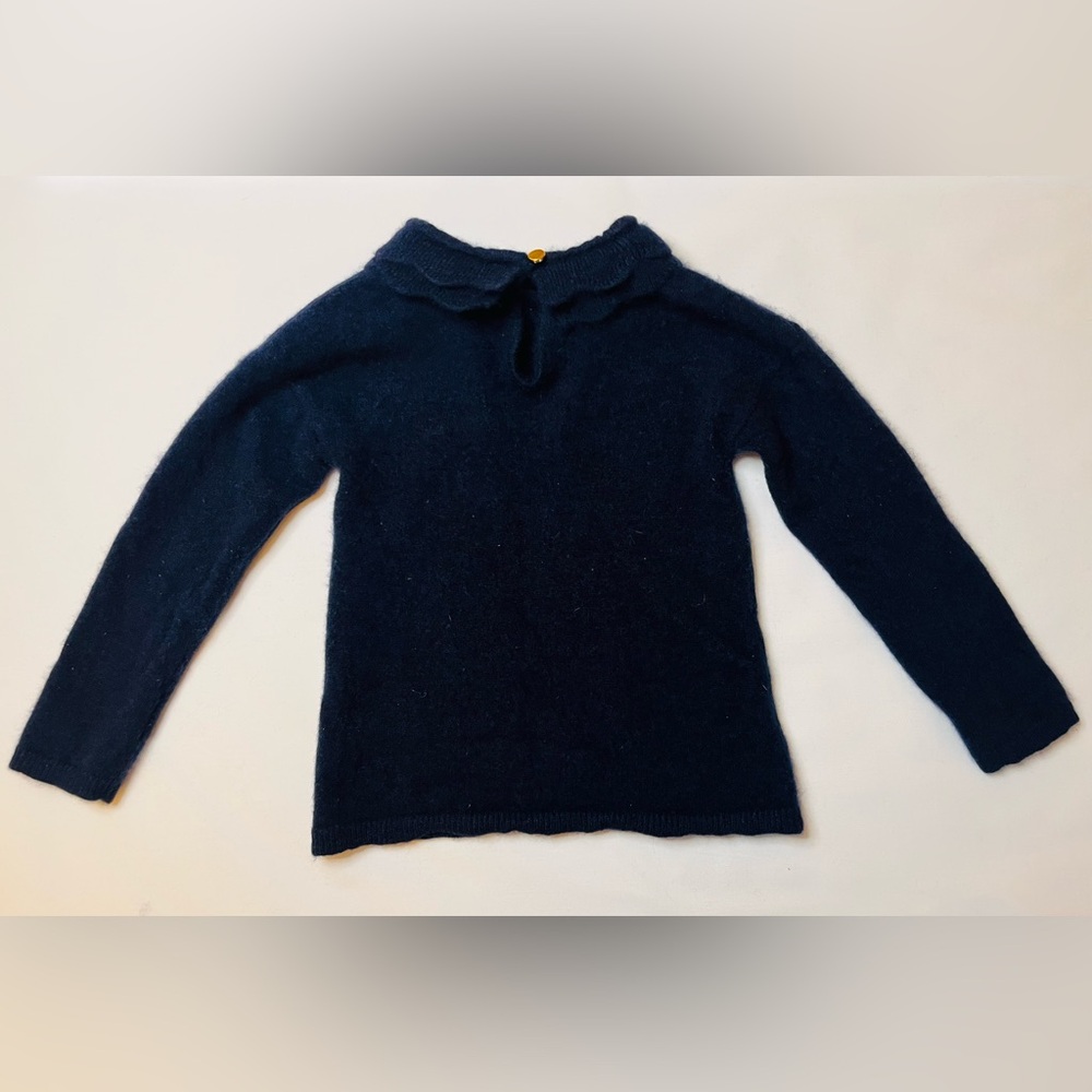 Jacadi Sweater Cashmere 2T Toddler Girls Navy EUC‎